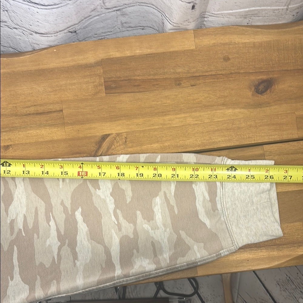 Athleta Tan Camo Track Pants with Tapered Leg and Elastic Waistband - Picture 5 of 8